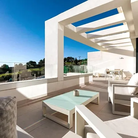 Duplex Penthouse With Sea Views, Steps To Golf Apartament *